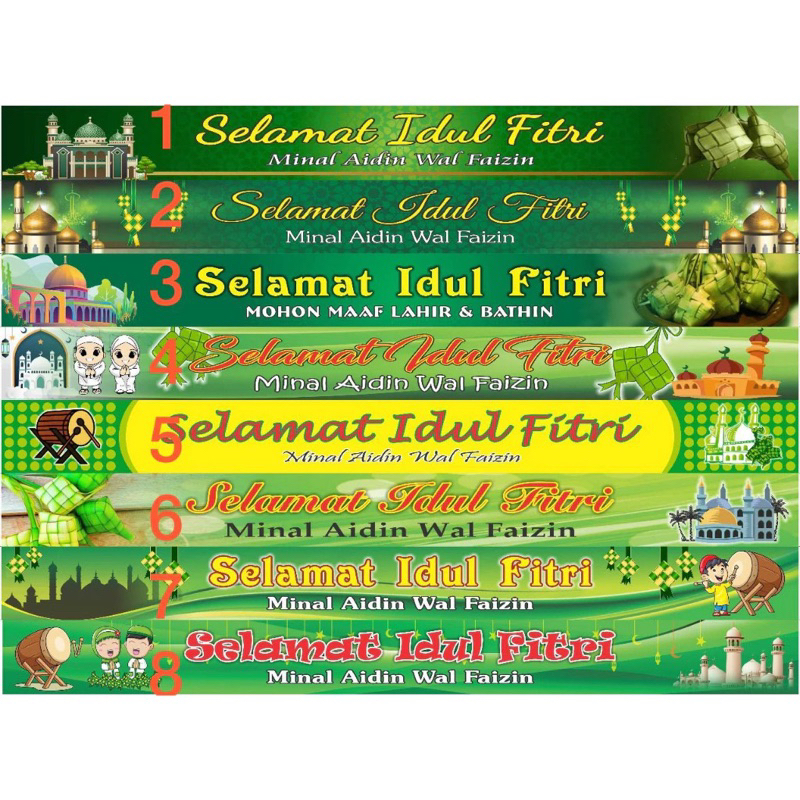 

Selempang kertas parsel bingkisan hampers idul fitri lebaran