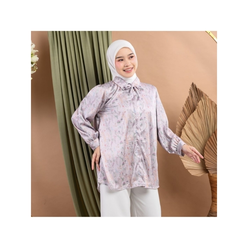 Alea Silk Kemeja Armani Motif Kemeja Basic