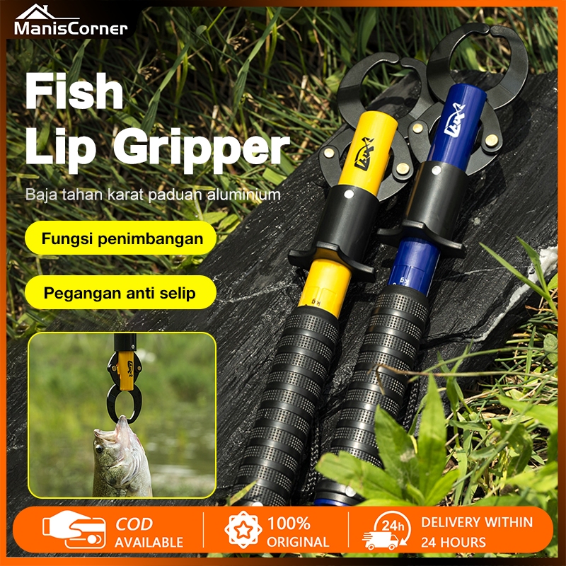 Lip Grip Ikan Timbangan Fish Lip Grip Grip Penjepit Mulut Ikan Tang Pancing Baja Tahan Karat Alumini