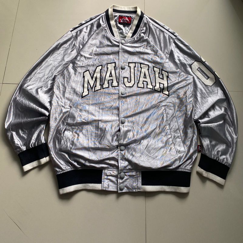 majah flavah varsity satin y2k hip hop not jnco ecko southpole