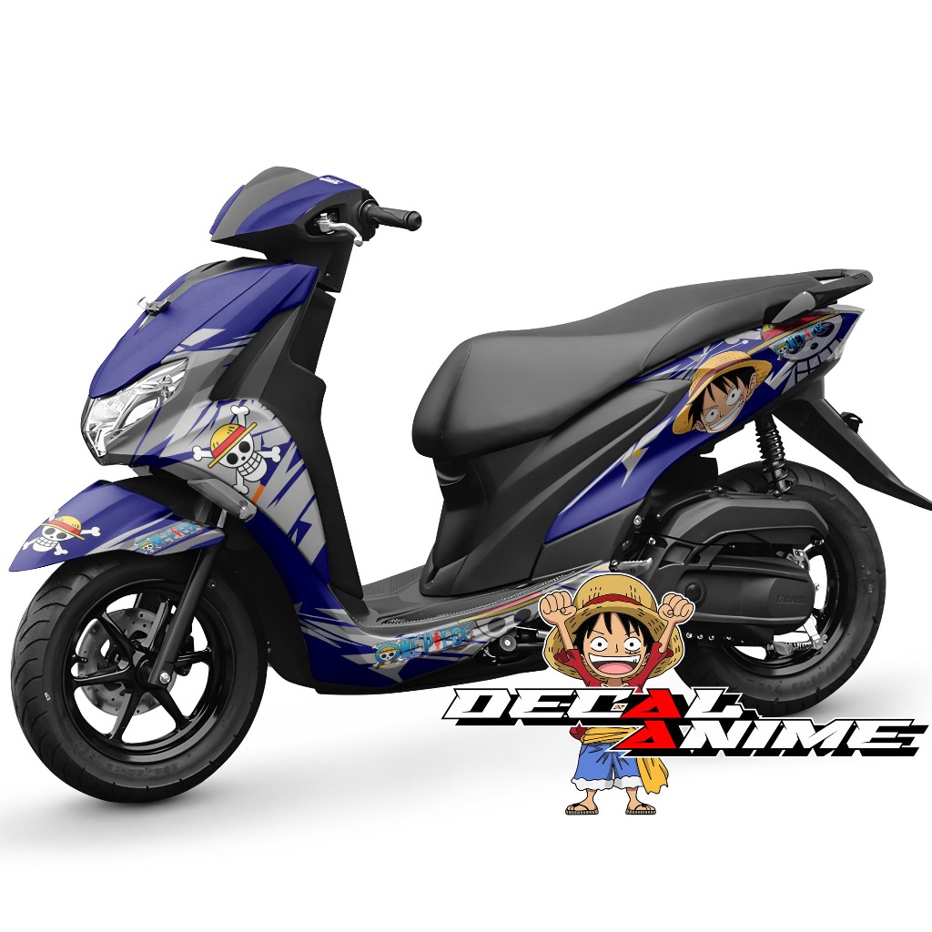 Stiker decal Freego Full body sticker  Freego 2018-2022 Free Go 2023-2025 Anime one Piece D Luffy 3