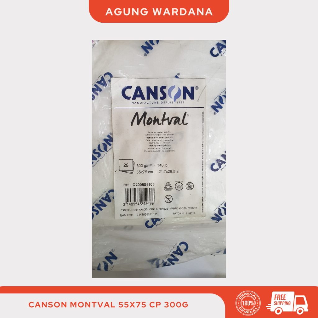 

CANSON MONTVAL 55X75 300G