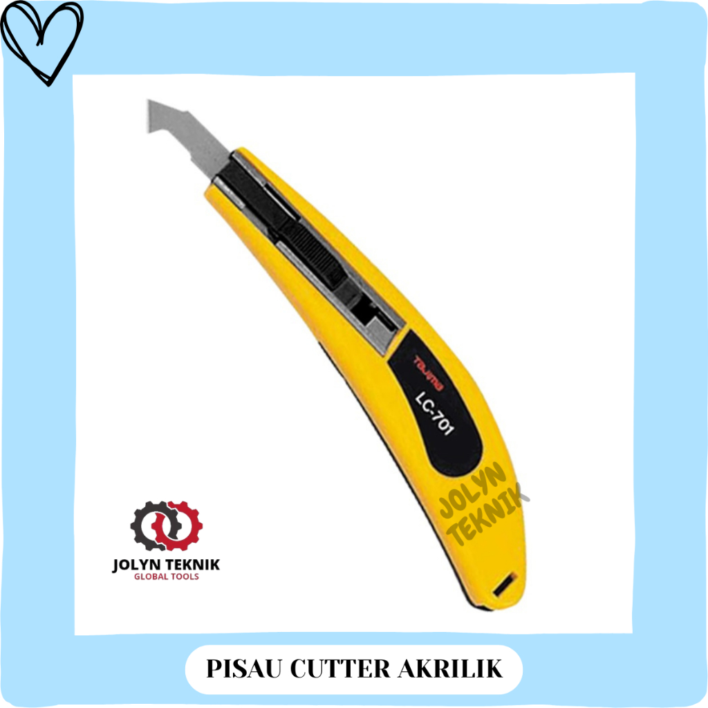 

PISAU CUTTER AKRILIK FREE 3 MATA PISAU ACRYLIC MIKA PLASTIK BERKUALITAS