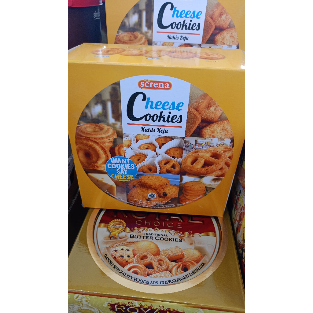 

Serena Cheese Cookies 454 gram/Kukis Rasa Keju/Kukis Kaleng