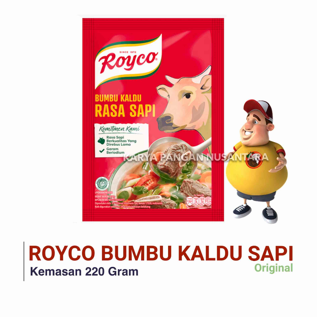 

ROYCO BUMBU KALDU SAPI ROYCO PENYEDAP RASA KALDU SAPI PACK 220 GRAM