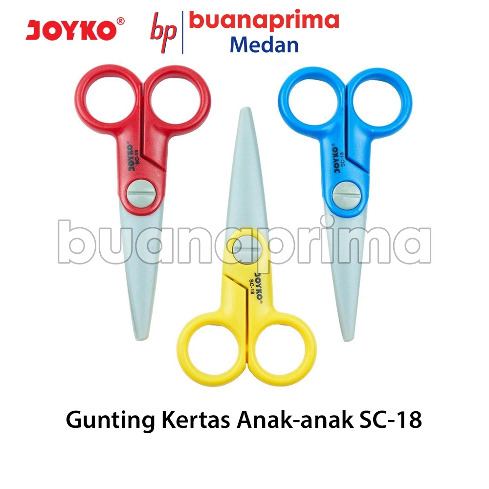 

GUNTING ANAK JOYKO SC-18 Scissors Plastik Khusus Anak Gunting Kertas