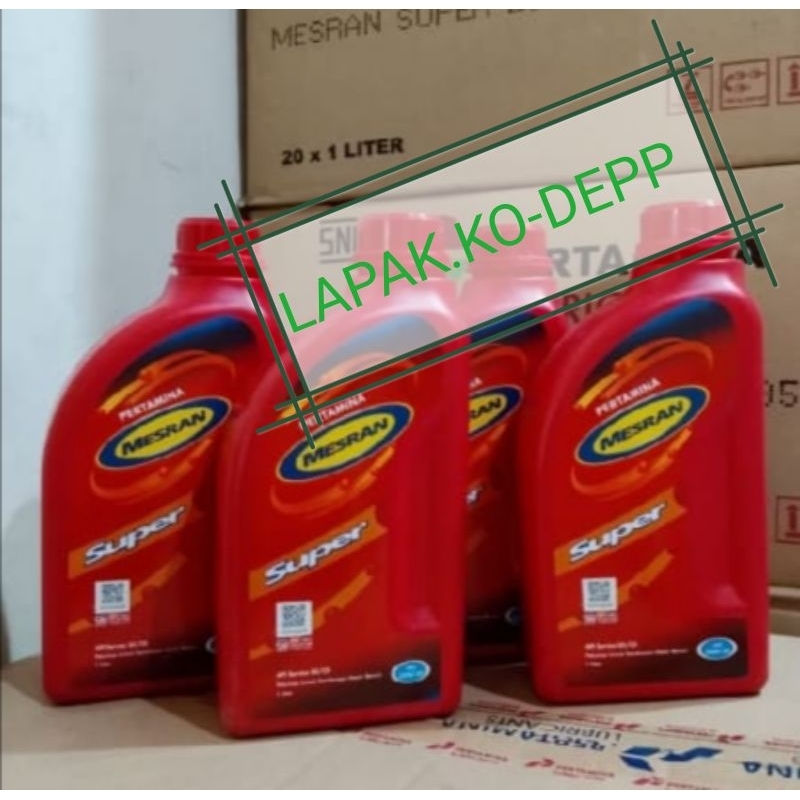OLI MESRAN SUPER PERTAMINA 1 LITER/OLI PERTAMINA MESRAN SUPER 20W-50 1 LITER
