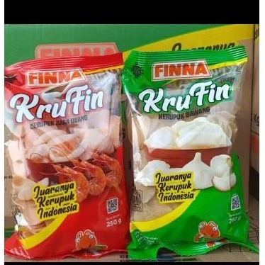 

Finna KruFin Kerupuk udang & bawang kemasan 250gr-