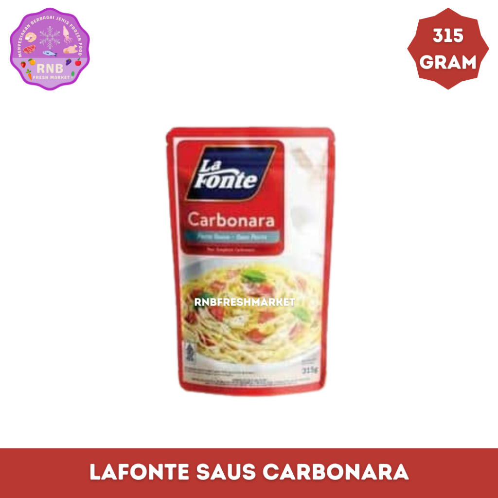 

Lafonte Pasta Saus Carbonara Netto 315 Gram
