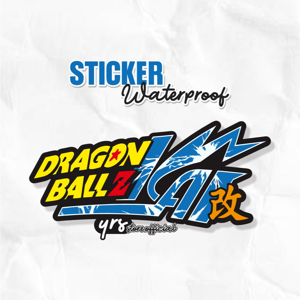 

Sticker Anime Max Decal Dragon Ball Z ukuran +- 9,6 x 4,2 cm sticker case hp laptop dll murah anti air