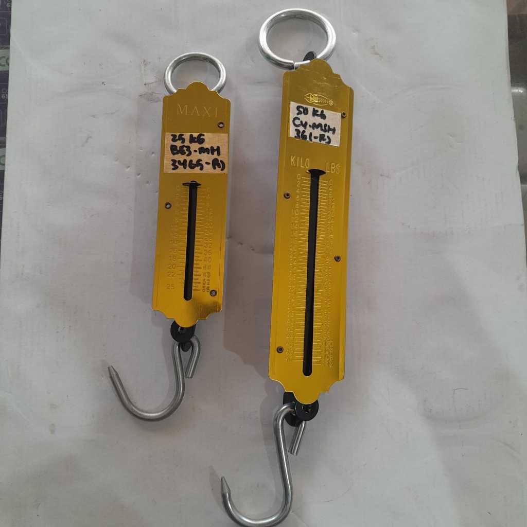 Timbangan Besot Timbangan Gantung Koper Manual Per 25 Dan 50kg