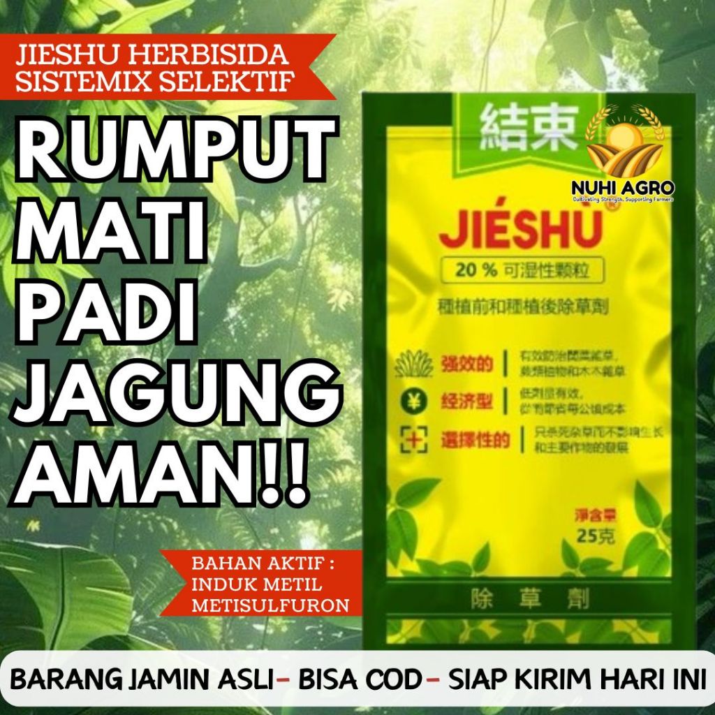 Jieshu Racun Pembasmi Rumput Selektif Aman Bagi Tanaman Padi Sawit Karet