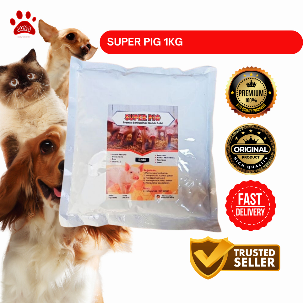 Super Pig 1 Kg - Premix Babi Berkualitas - Suplemen Babi - Suplemen Premix Babi