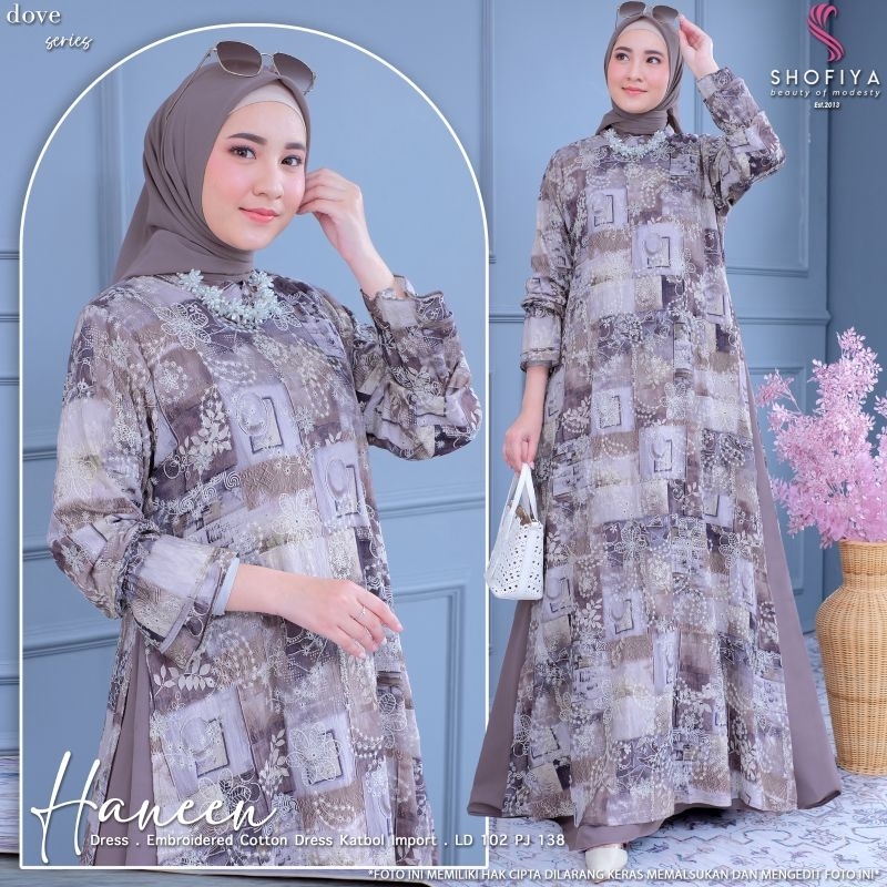 Haneen Dress Embroidery Cotton by SHOFIYA