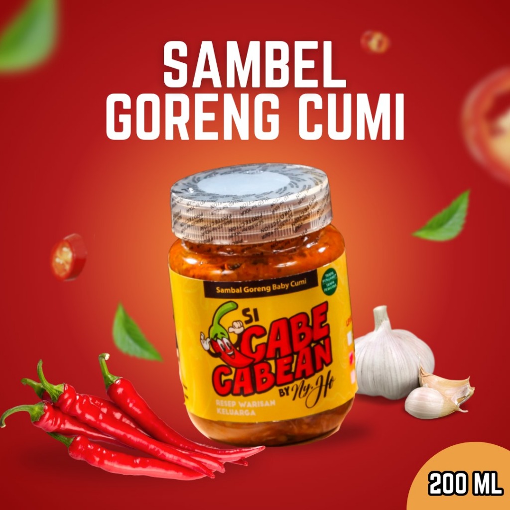 

Si Cabe Cabean - Sambal Goreng Baby Cumi Kemasan 200ML | Sambel Pedas, Gurih, Praktis & Termurah