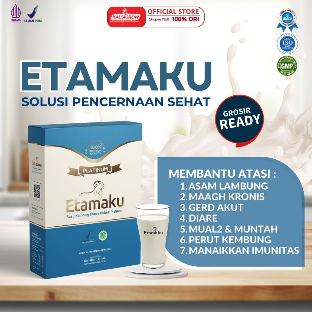 

Susu Etawa Etamaku Untuk Asam Lambung dan Pencernaan Susu Kambing Etawa