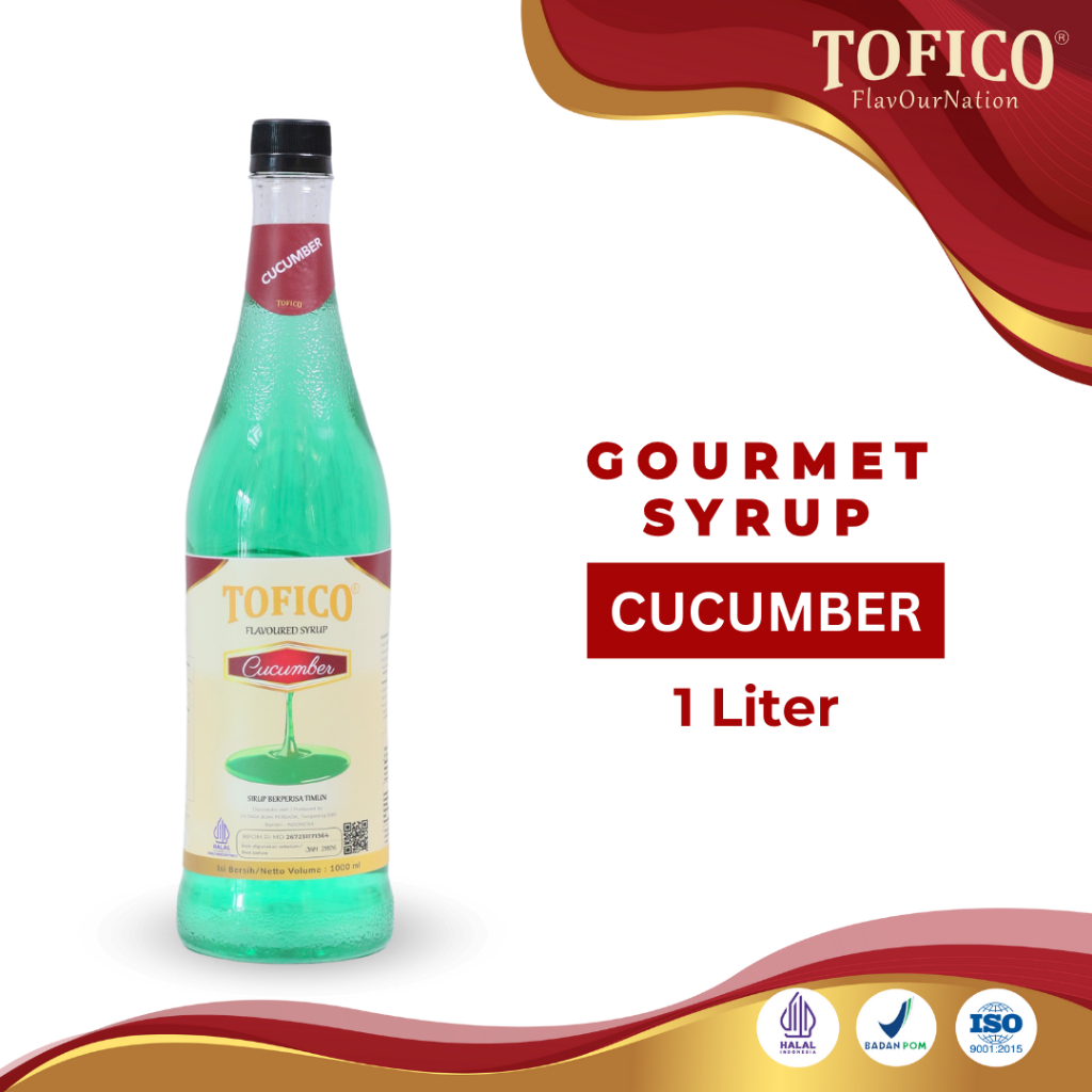 

Syrup Cucumbar Tofico / Sirup Rasa Timun Premium 1 Liter / Tofico Syrup Official