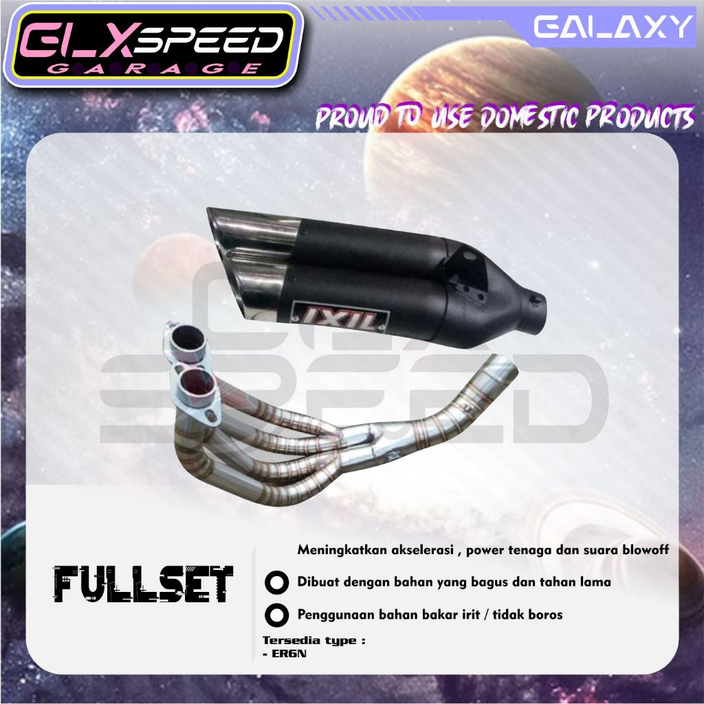 knalpot Er6n silincer ixil knalpot berkualitas