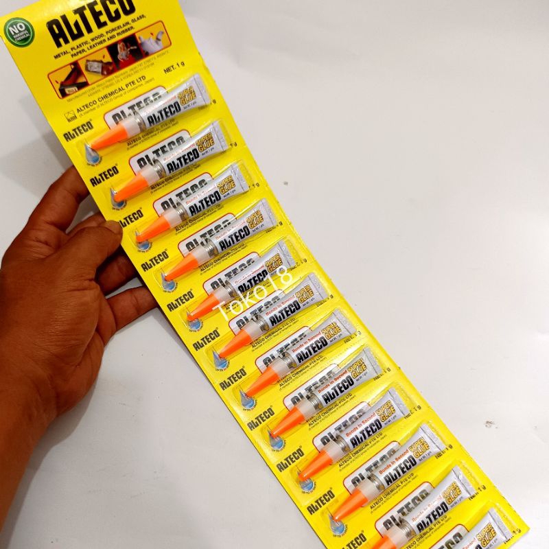 

1 Lembar Lem Alteco Japan Isi 12 Pcs(Netto 1g)