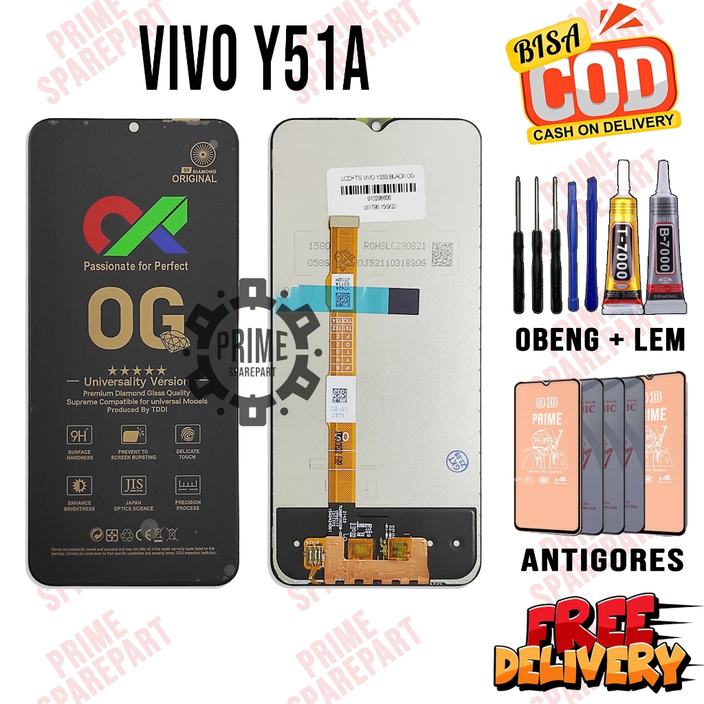 Lcd Touchscreen VIVO Y51A Original Oem Lcd VIVO Y51A Fullset