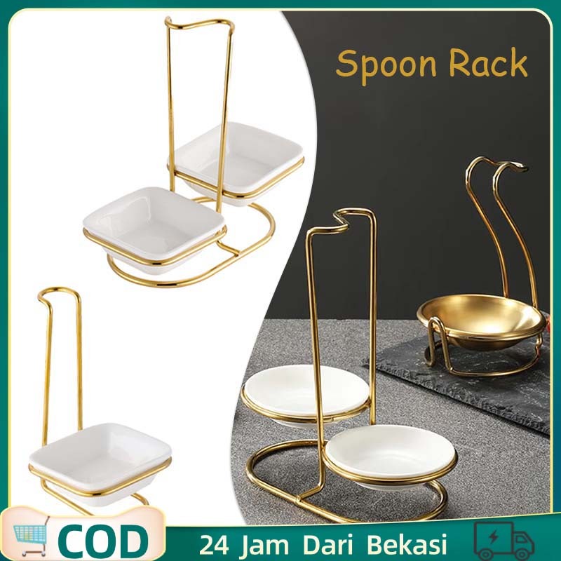 Ladle Soup Holder Stainless / Tempat Sendok Sup / Ladle Stand Spoon Holder / Sendok Sup Berdiri