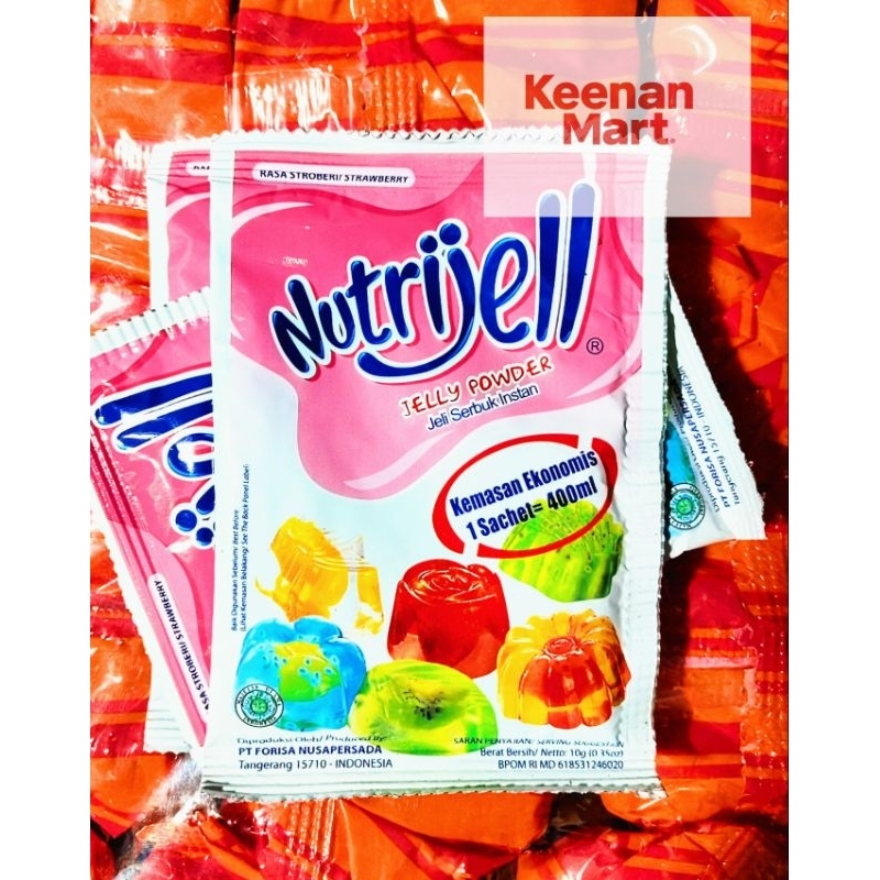

Nutrijell Jelly Powder Rasa Stroberi 10g - Bubuk Jeli Instan