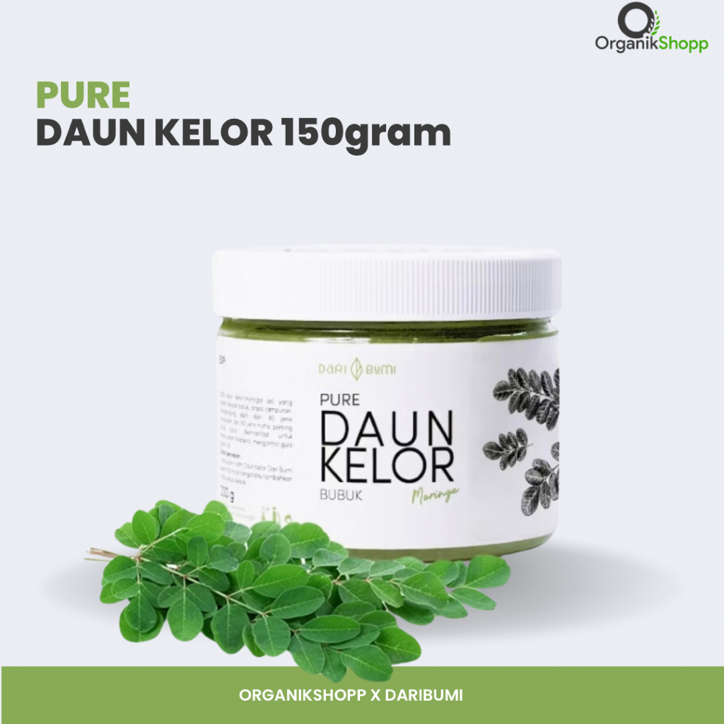 

Dari Bumi - Daun Kelor Moringa Bubuk Organik 150 Gr Premium Pure Organic