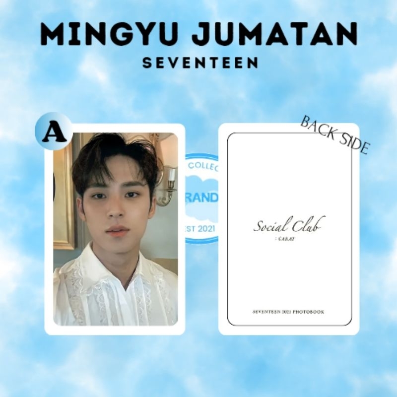 PHOTOCARD SEVENTEEN MINGYU JUMATAN UNOFFICIAL - PHOTOCARD SEVENTEEN SOCIAL CLUB : CARAT