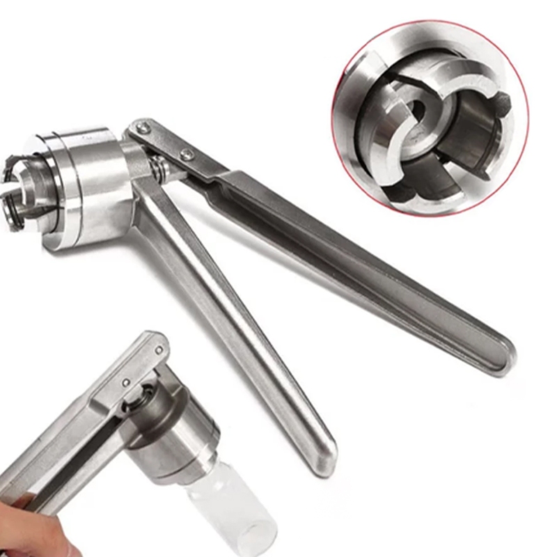 Alat press botol manual/stainless steel vial crimper/hand sealing machine anti bocor/alat press boto