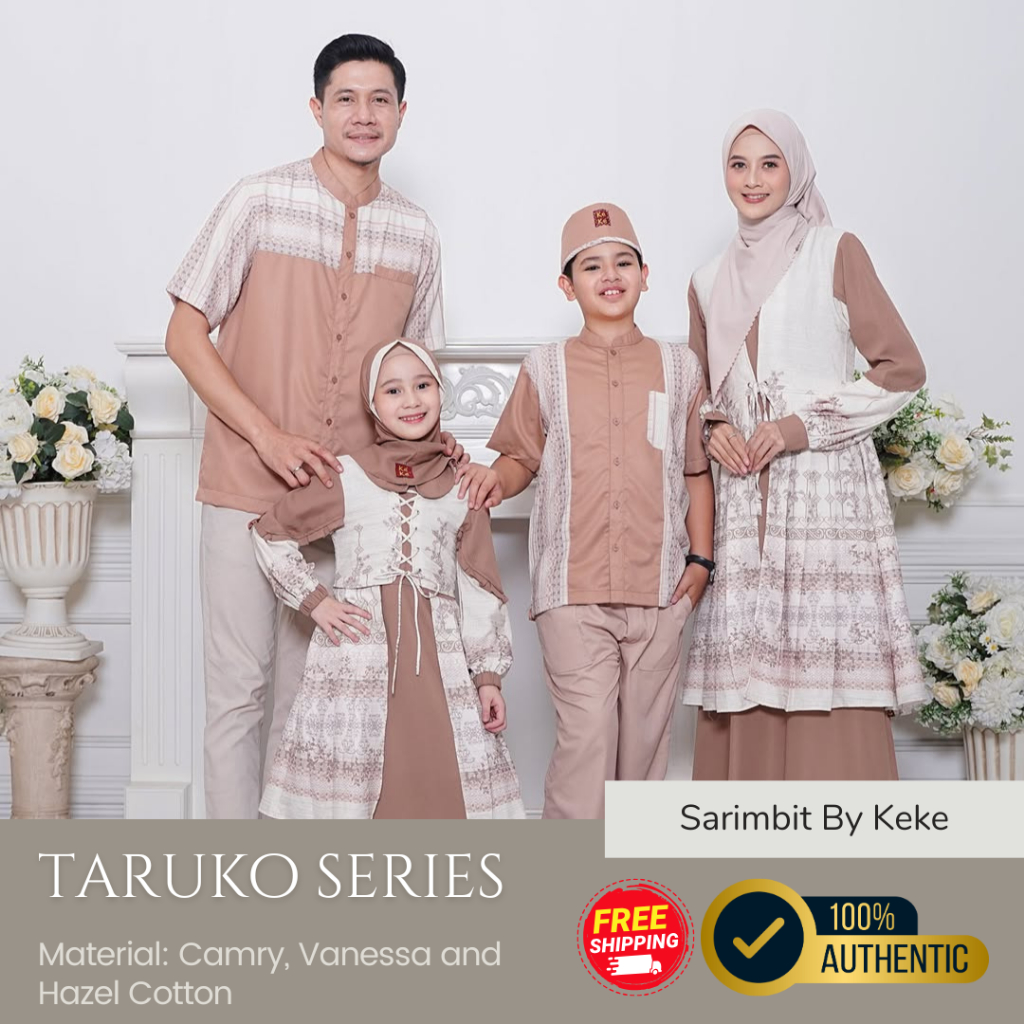 [TARUKO SERIES] BAJU SARIMBIT TERBARU KEKE // SARIMBIT COUPLE // GAMIS KOKO COUPLE KELUARGA || TARUK