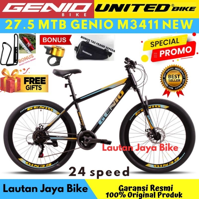 Sepeda Gunung 27.5 MTB Genio M3411 New