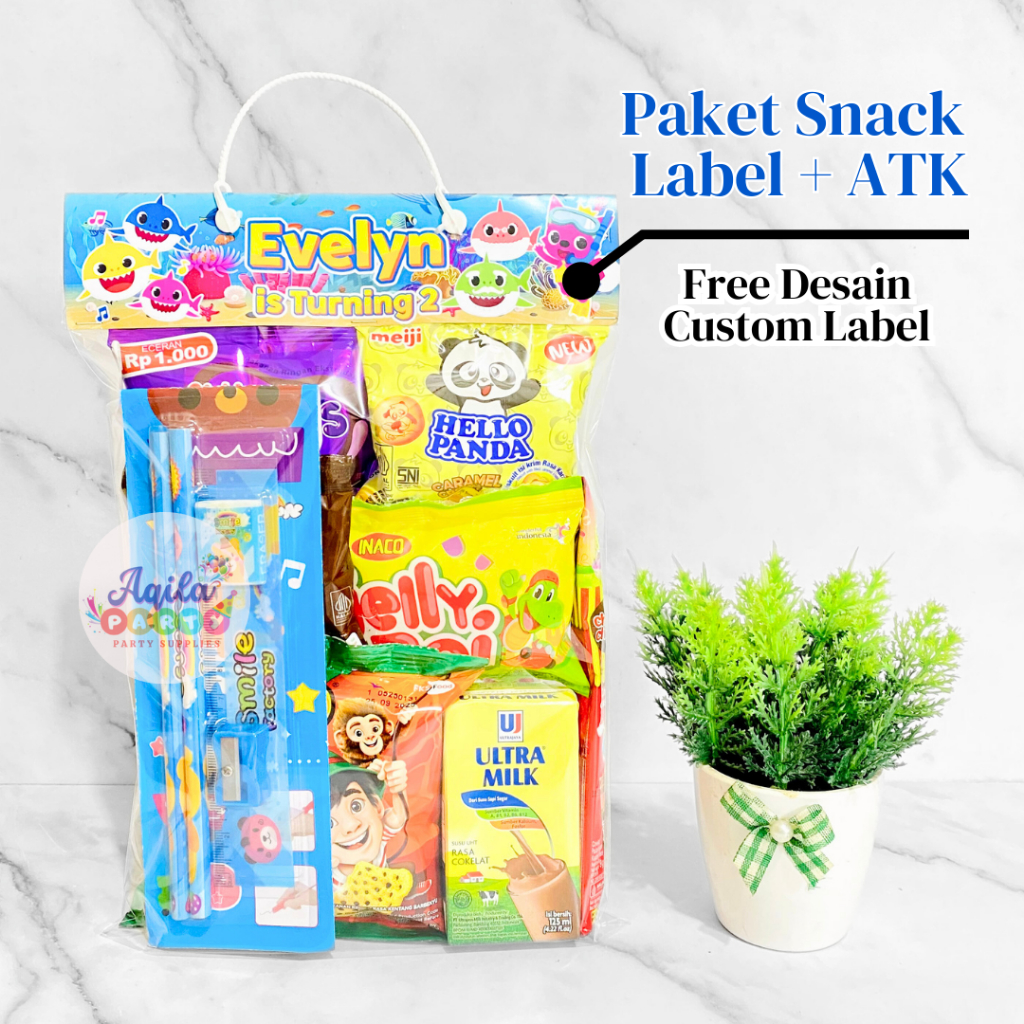 

Paket Snack Ulang tahun Anak Murah + pensil / Bingkisan / Souvenir / Goodie bag