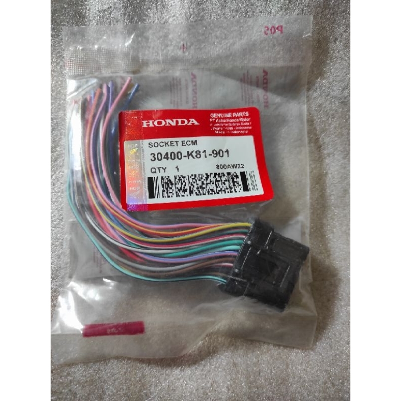 SOKET ECU 33 KABEL PIN ECU BEAT FI SCOOPY ESP SPACY FI BEAT ESP BEAT STREET ORIGINAL EQUIPMENT MANUF