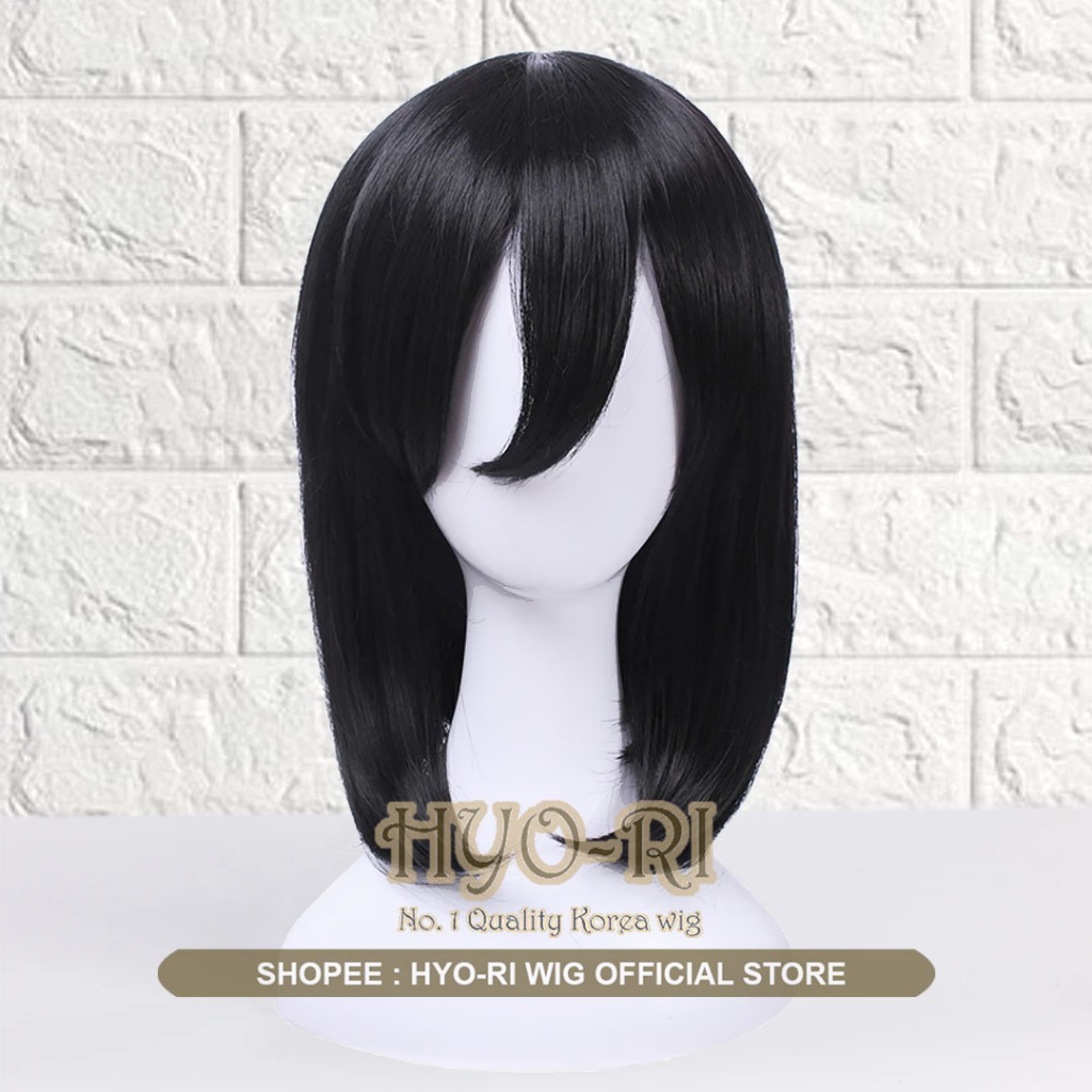 HYO-RI WIG : WIG MIKASA ACKERMAN WIG COSPLAY ANIME ATTACK ON TITAN WIG COSPLAY ANIME AOT WIG WANITA 