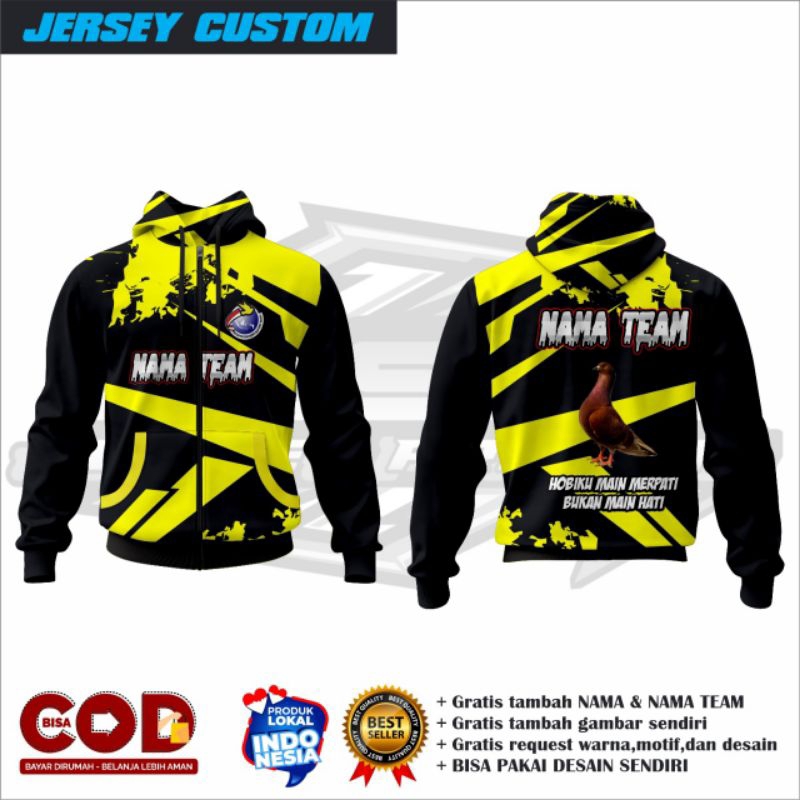jaket merpati balap/jaket merpati kolong/jaket merpati custom/jaket merpati gratis request desain/ja