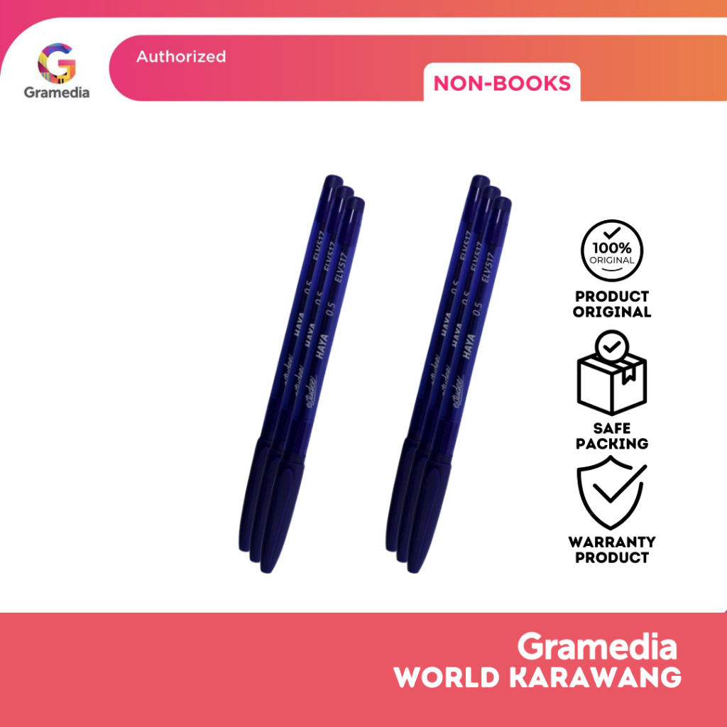 

Gramedia Karawang - Estudee Haya Ballpointlv 0.5 Blue/6 Elv517