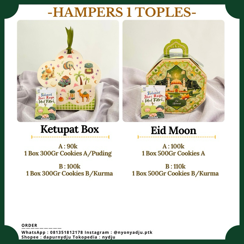

Hampers Idul fitri Isi 1 Box / Hampers Lebaran / Kue Kering idul Fitri / Parsel idul Fitri 2025