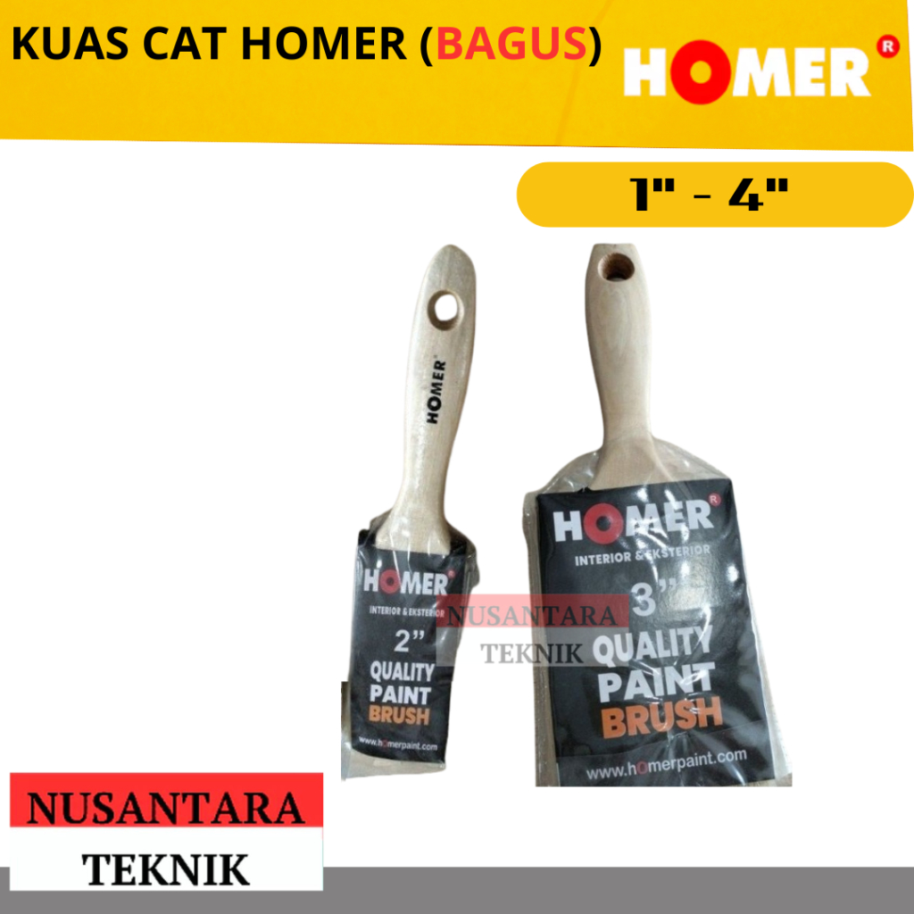 KUAS CAT HOMER KUAS BAGUS MURAH MEREK KUAS HOMER