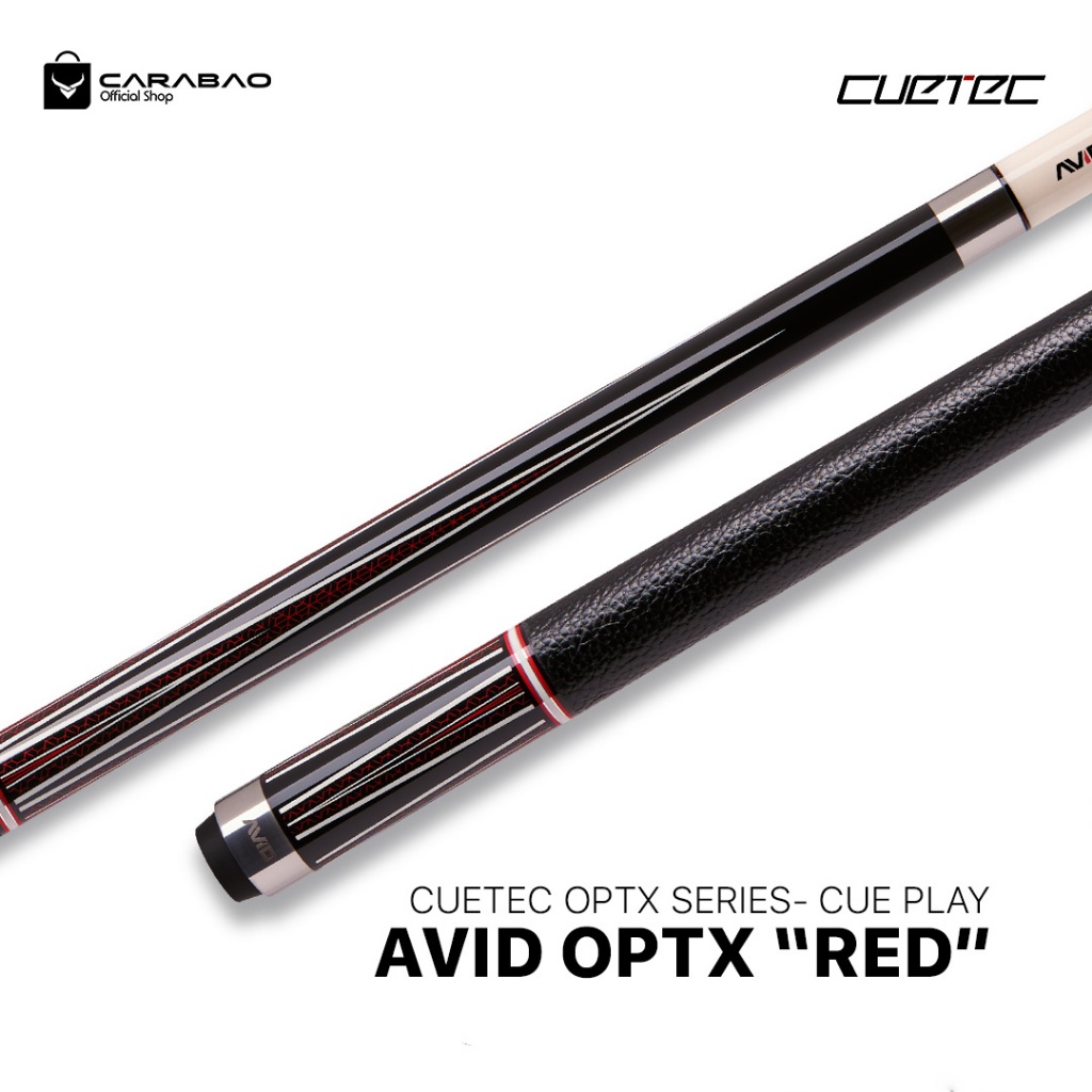 Cuetec Avid Cue OPT-X Red - Stick Play Billiard
