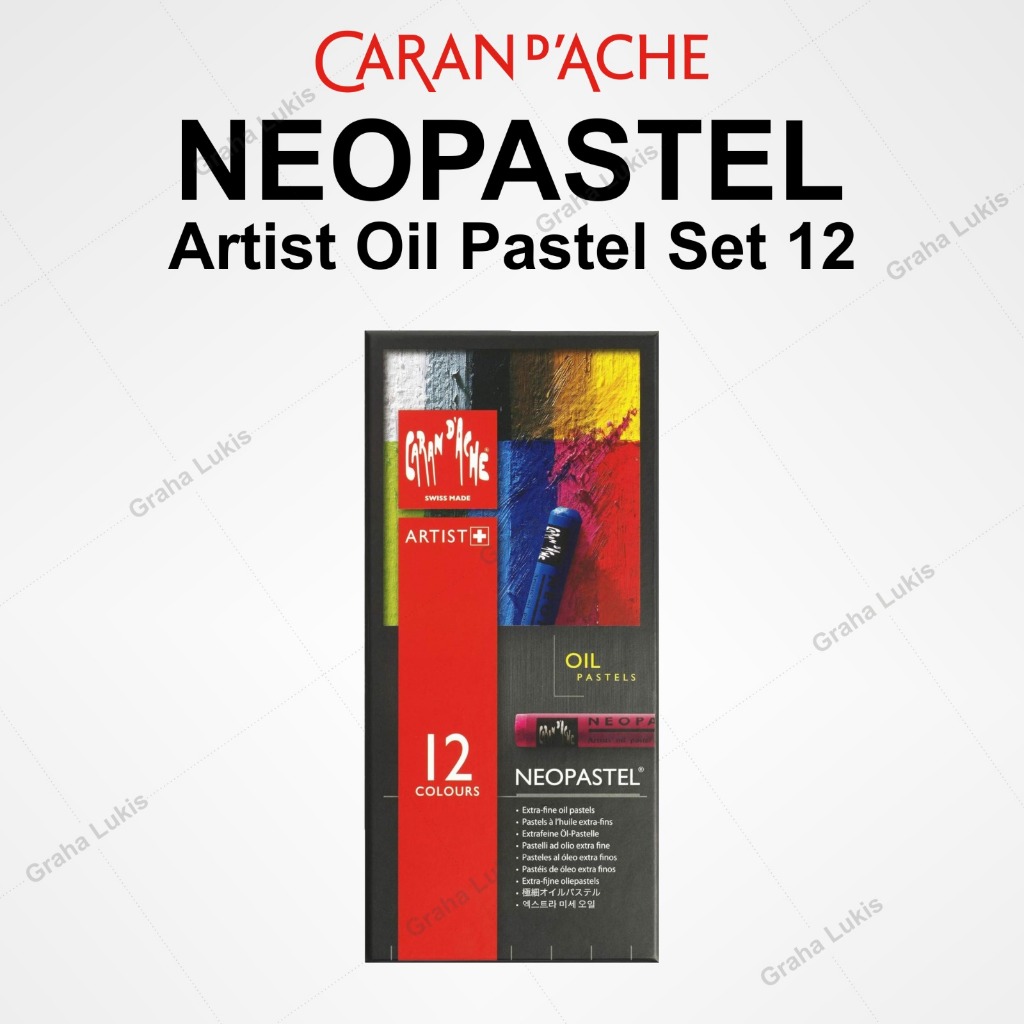 

Carand'ache Neo Pastel Set 12 / Crayon Neopastel 12 Oil Pastel