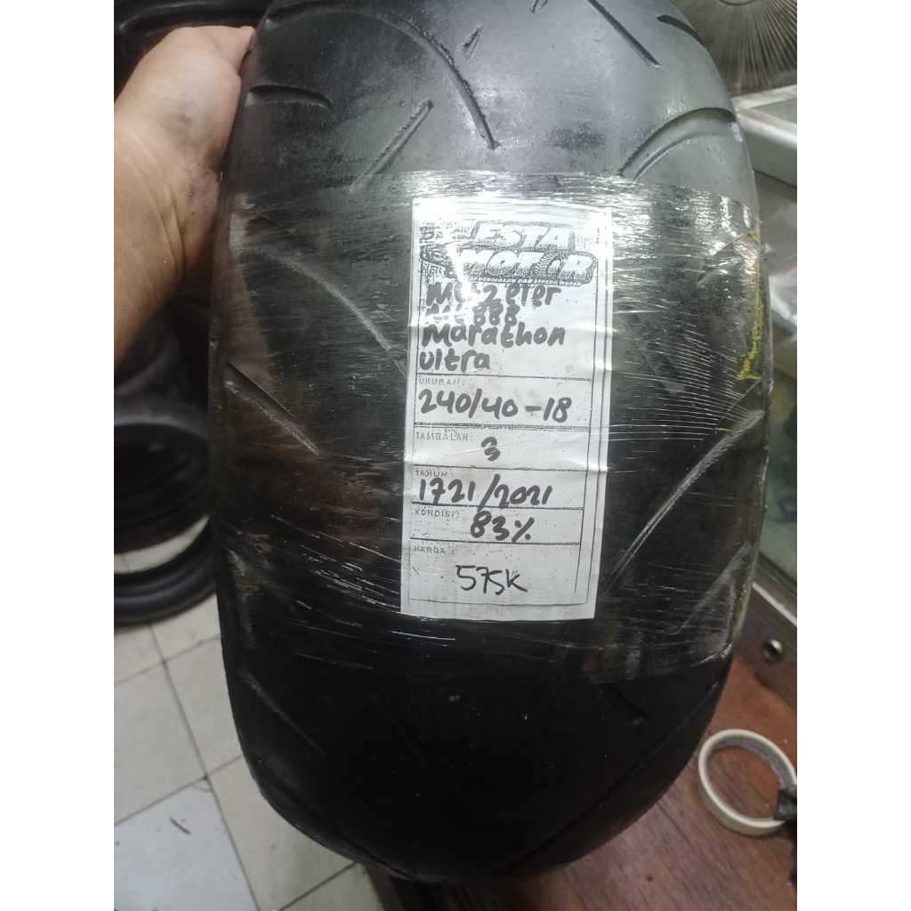 BAN COPOTAN METZELER MARATHON ULTRA ME888 RING 18 UKURAN 240 40 18 KODE1721