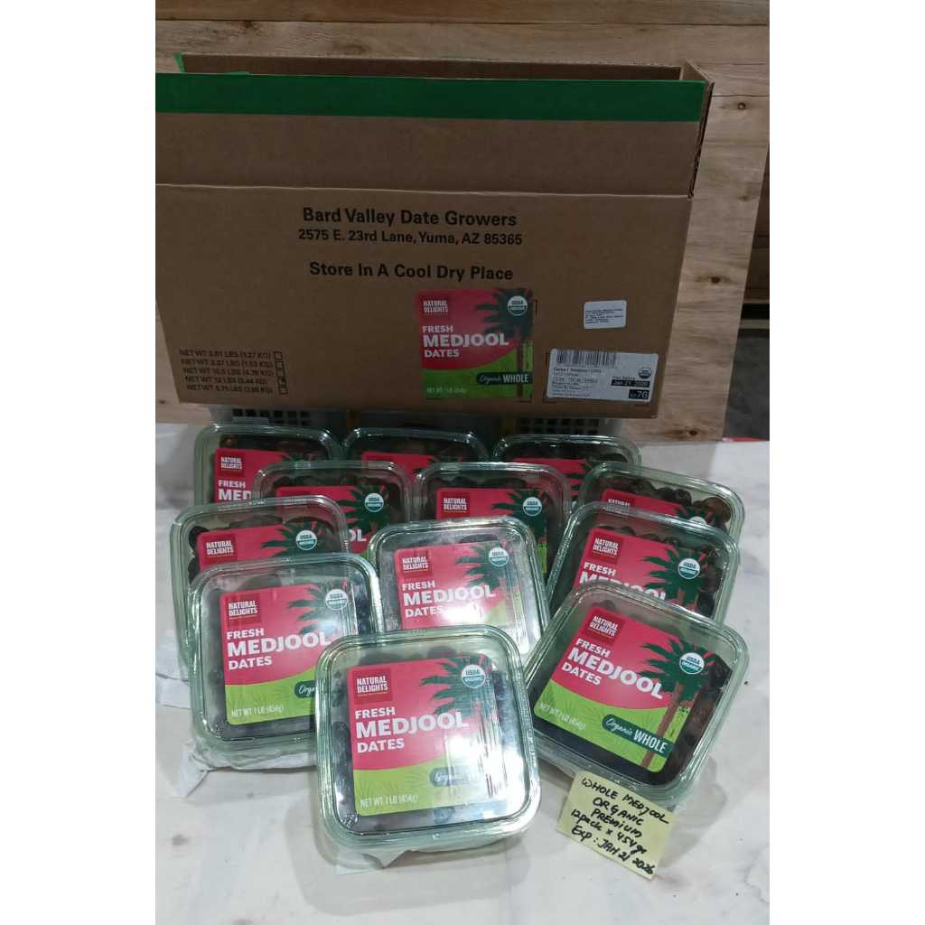 

Kurma Medjool Bard Valley Organic USA 1 Dus (12 Pack) Fresh Import