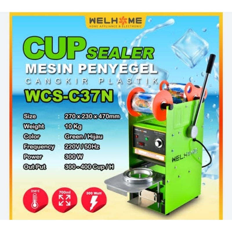 Mesin Cup Sealer Welhome WCS C-37N Cup Sealer