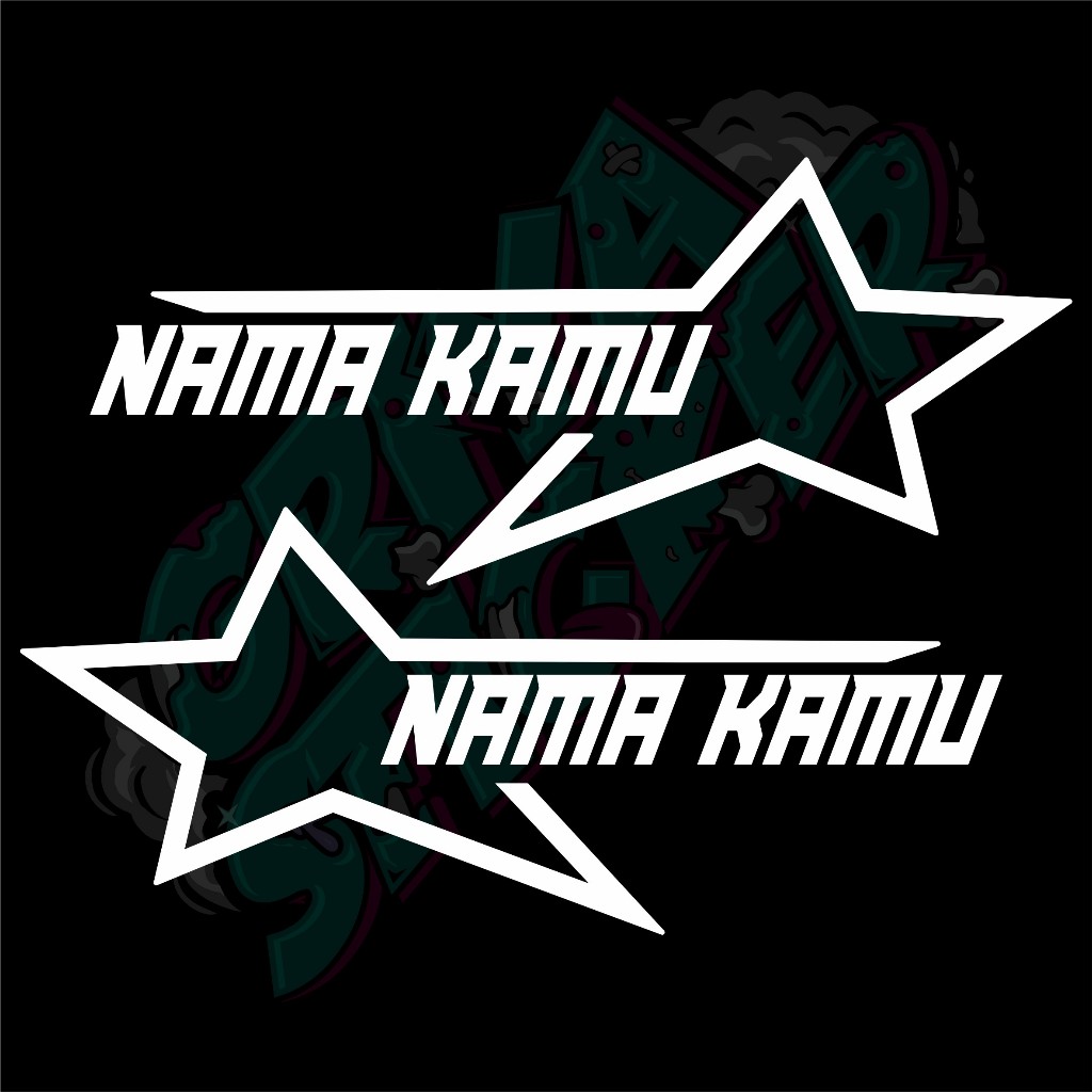 STICKER MOTOR - STIKER CUTTING CUSTOM NAMA BINTANG AESTHETIC VIRAL | BODY MOTOR MATIC BEAT VARIO PCX
