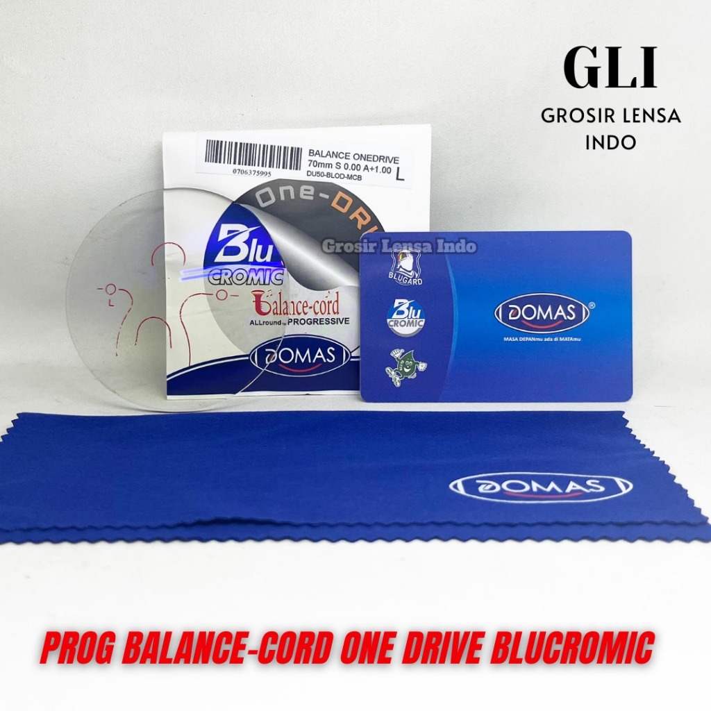 Lensa kacamata Balance Cord One drive Blucromic  Bluegard by DOMAS RX