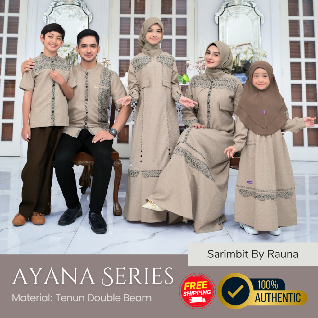 [SARIMBIT AYANA] BAJU SARIMBIT TERBARU RAUNA || BAJU GAMIS & KOKO COUPLE KELUARGA || SARIMBIT LEBARA