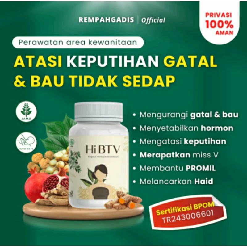 PIL BTV MAGIC HERBAL DIMINUM PERAWATAN KEWANITAAN ALAMI