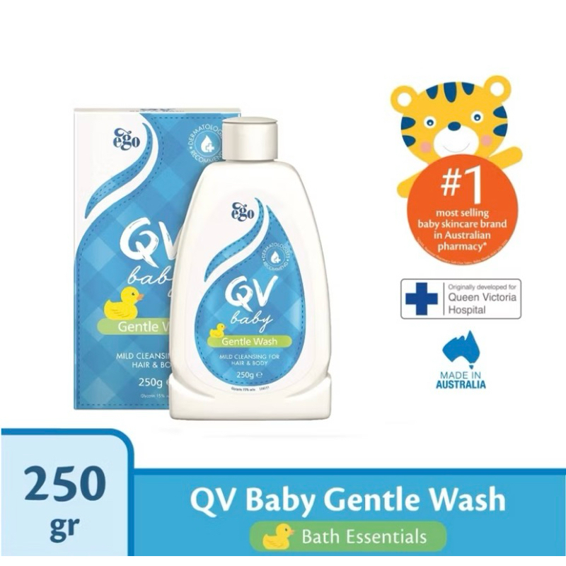 QV Baby Gentle Wash Mild Cleansing For Hair & Body 250 Gr