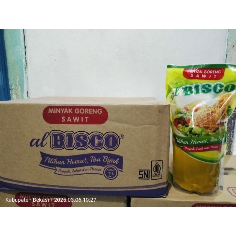 

Minyak goreng albisco 1dus