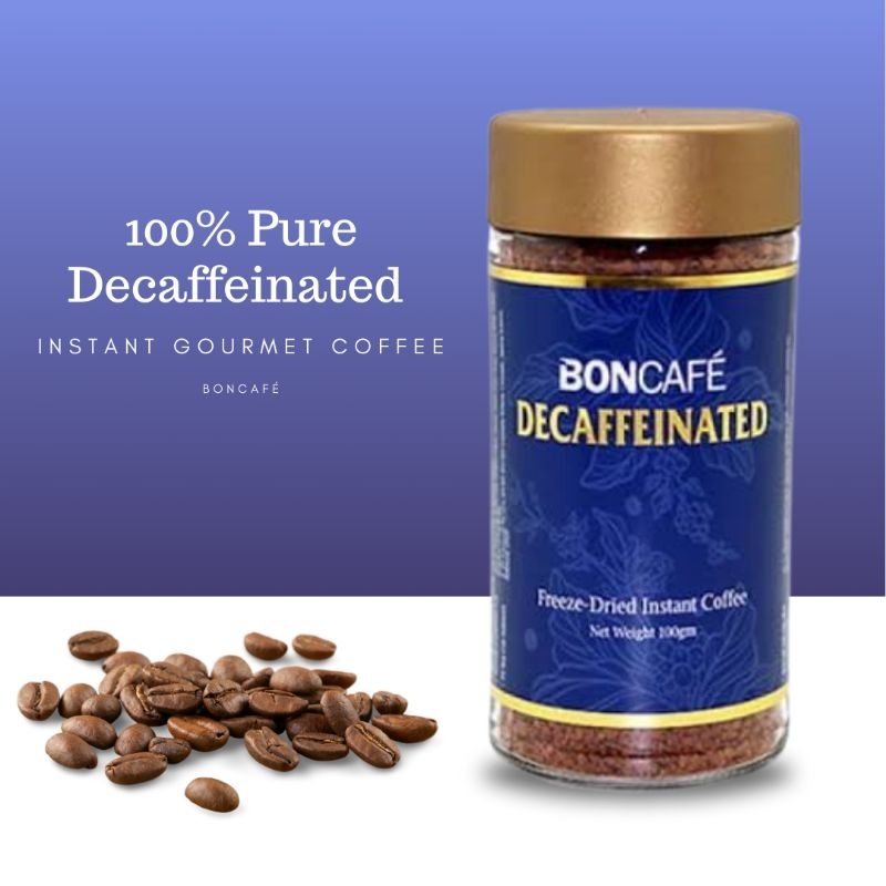 

BONCAFE Decaffeinated 100gr | Instant Freeze Dried Coffee | Decaf